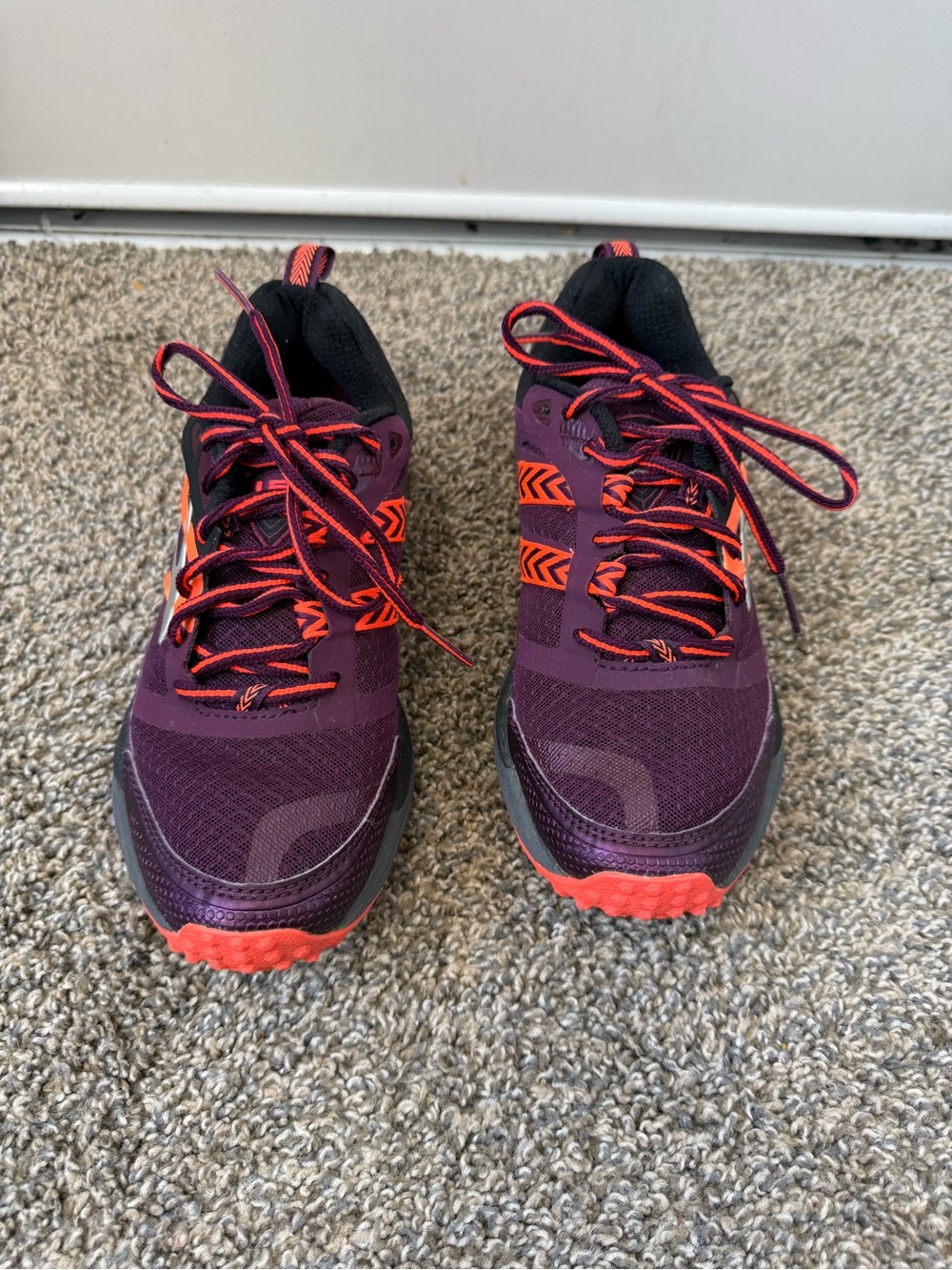 Brooks Cascadia 12 Purple and Orange Trail Runners - Picture 2 of 6
